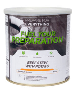 Runderstoofpot met Aardappel (GROOT blik, 6 maaltijden, 25 jaar houdbaar)
