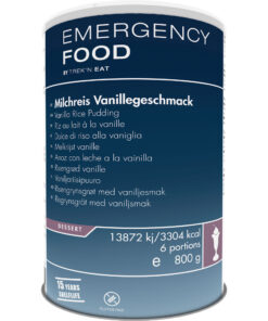 Noodrantsoen Katadyn Vanille Melkrijst Pudding dessert 15 jaar houdbaar